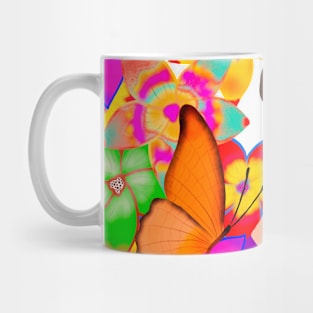 Summer flowers and butterflies Mug